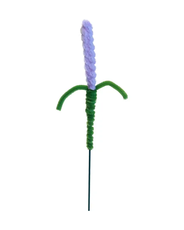 Chenilledraad lavendel